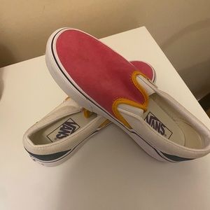 Limited edition womens pink slip on vans US size 6/EU 37